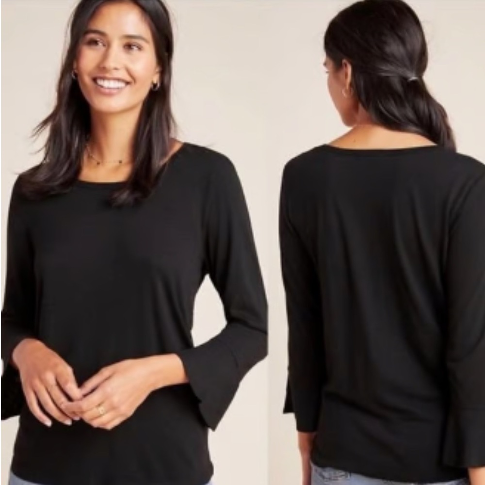 Anthropologie t.La Tessa Bell-Sleeved Tee